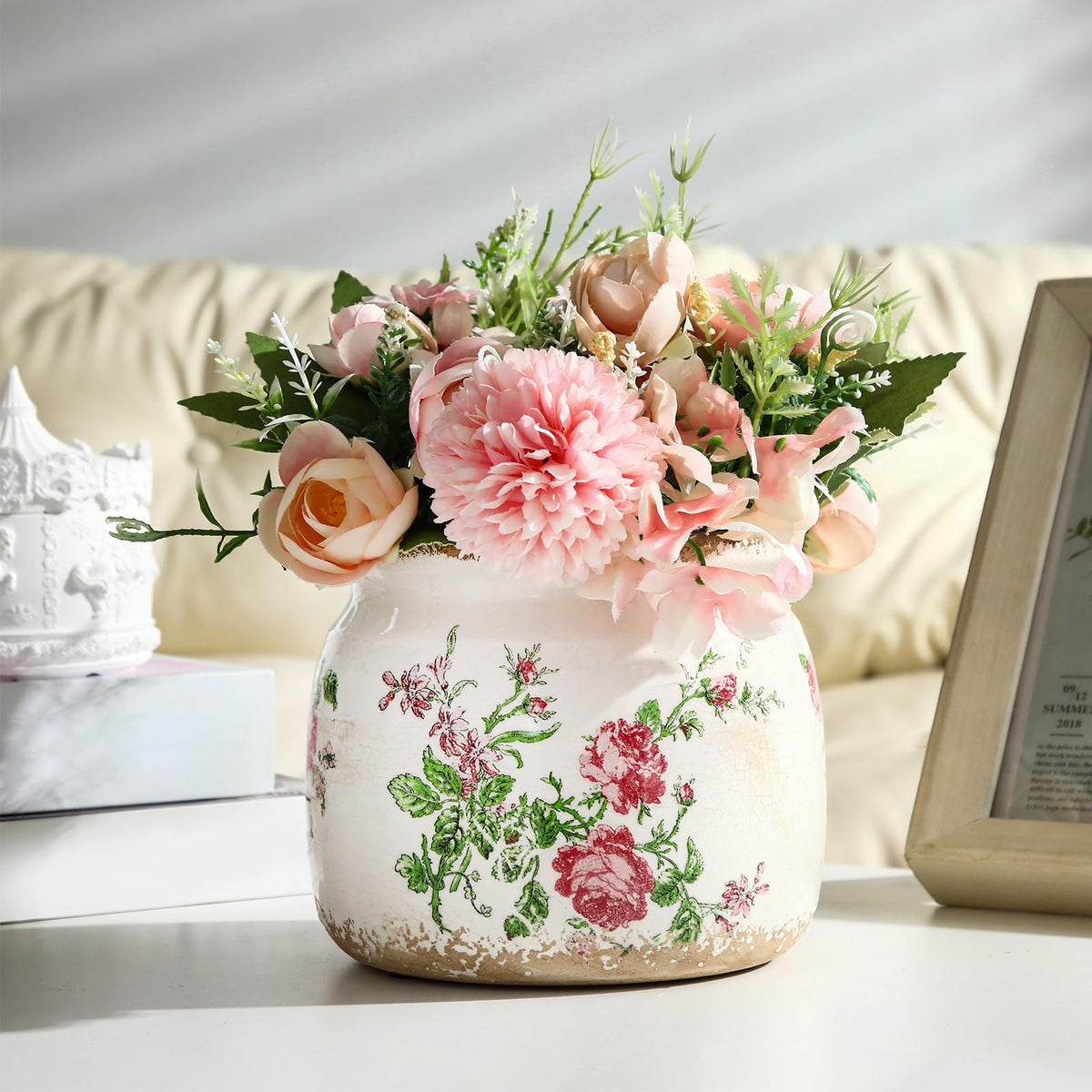 Ninehaoou planter suits shelves, coffee tables, windowsills and more.