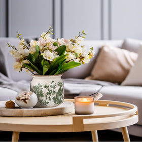 Ninehaoou vintage planter indoors suitable for live or artificial plants