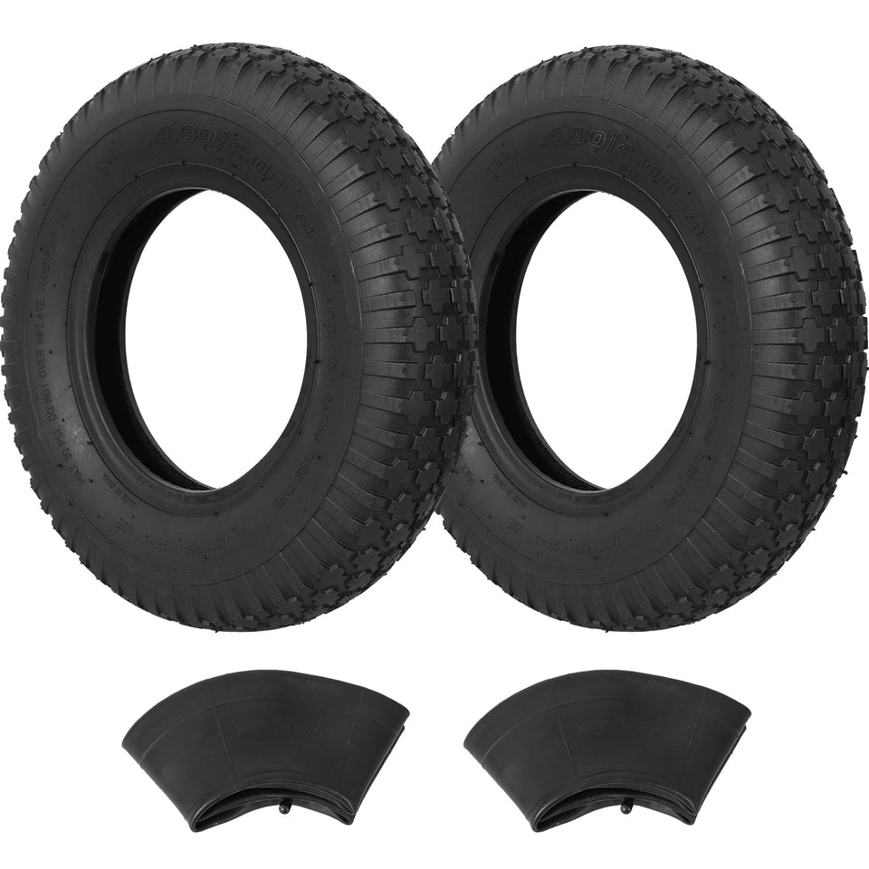 NING SHUO 4.80/4.00-8 tire close-up for rugged outdoor use.