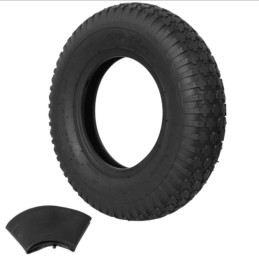 NING SHUO upgrade 4-80-4-00-8 tire side view shows rugged wheel compatibility