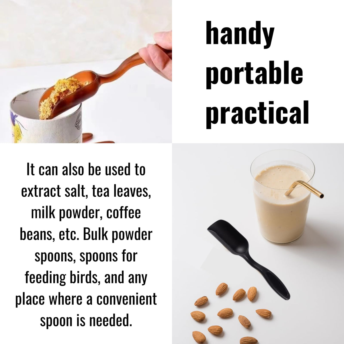 NINGDAN mini shovel milk powder scoop; versatile kitchen use.