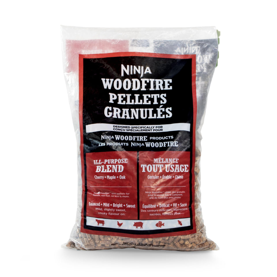 Ninja Woodfire All Purpose Blend pellets in a 5-lb bag for flavor-first grilling.