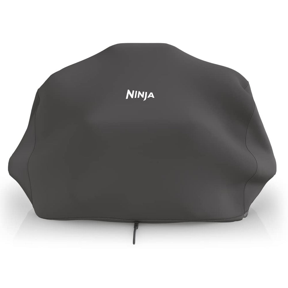 Ninja Woodfire Premium Outdoor Cover closeup shows durable fabric and weather protection.