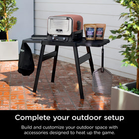 Ninja Woodfire Premium Cover in use on the Ninja OO100 oven