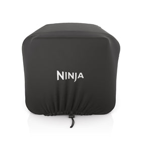 Ninja Woodfire Premium Oven Cover front view protects OO100 from sun and rain