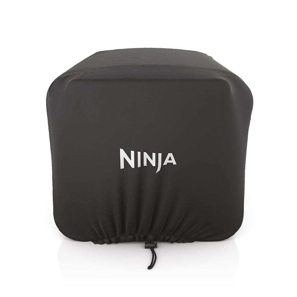 Ninja Woodfire Premium Oven Cover front view protects OO100 from sun and rain