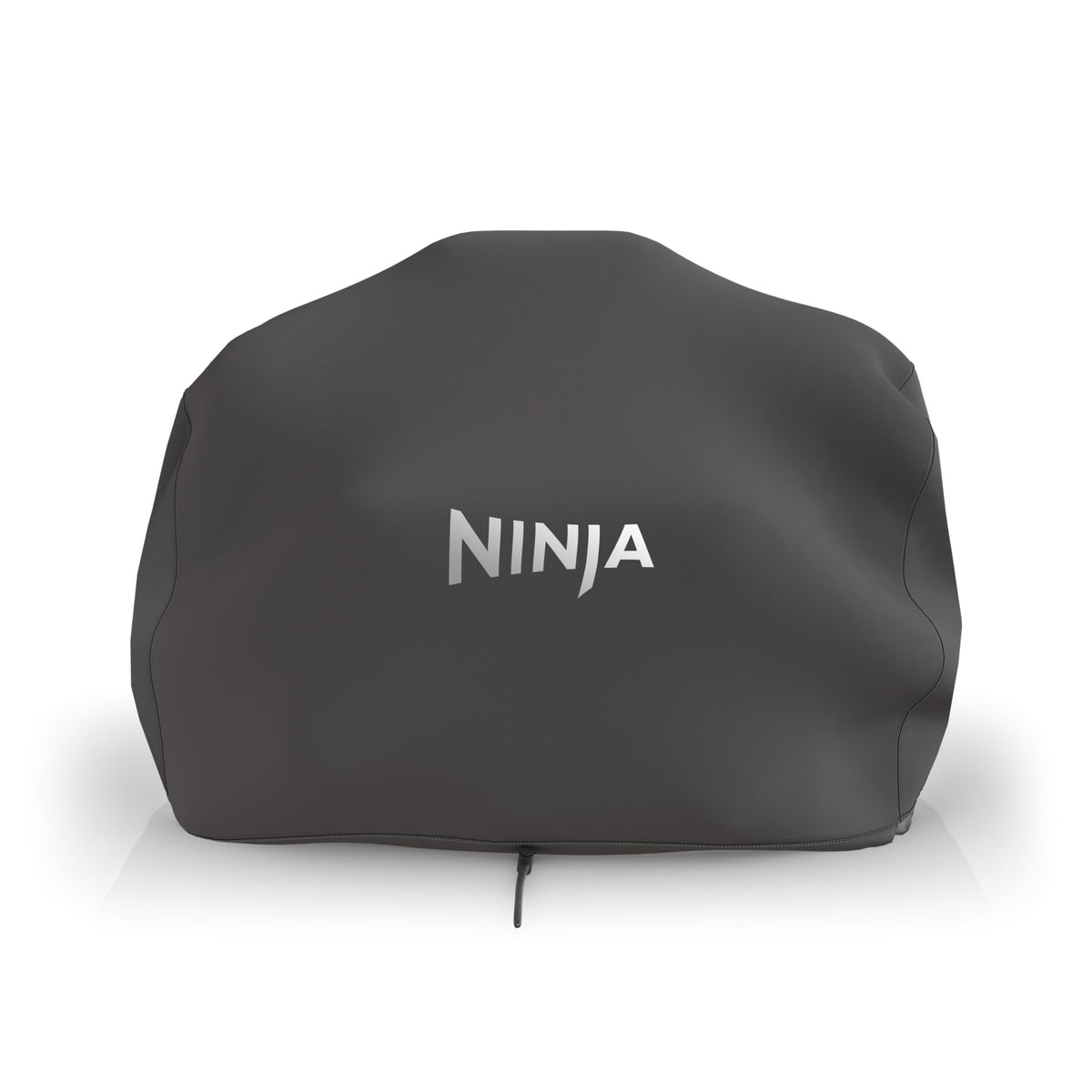 Ninja Woodfire XL Premium Grill Cover Pro on OG800 front view, provides rain and sun protection.