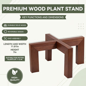 Nipyata plant stand elevates pots to improve airflow and display.
