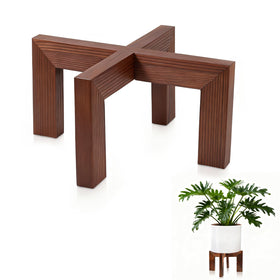 Nipyata plant stand with a large-diameter base supports most indoor pots.