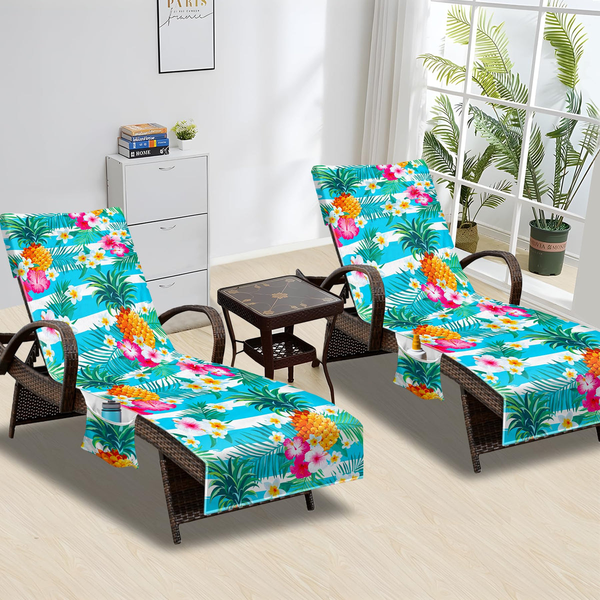 NISDOING towel cover with hygiene barrier helps keep shared loungers clean.