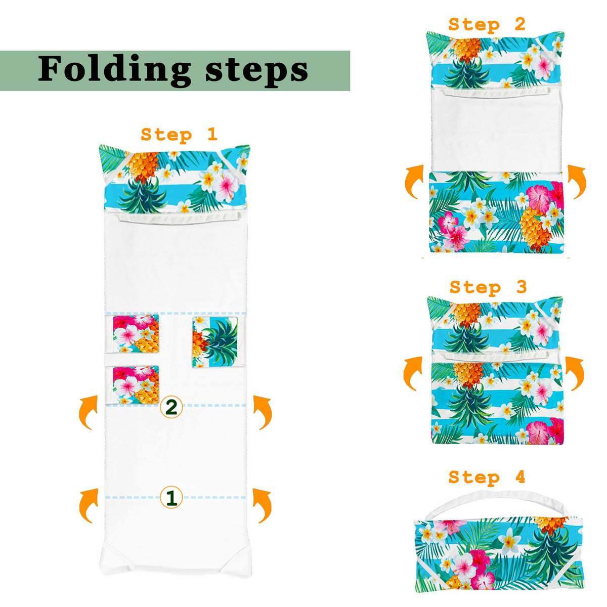 NISDOING towel cover features three side pockets for essentials.