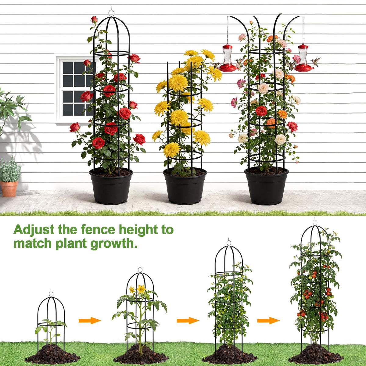 Nisoger butterfly garden stakes add whimsy and support for displays.