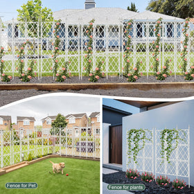 Nisoger garden trellis flexible arch-column-triangle shapes for layouts