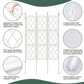Nisoger garden trellis twist-tie included aids training climbers