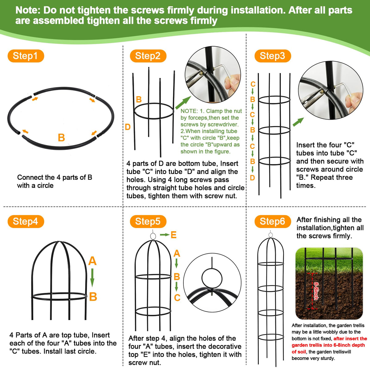 Nisoger rust-resistant coating keeps the trellis looking good year after year.