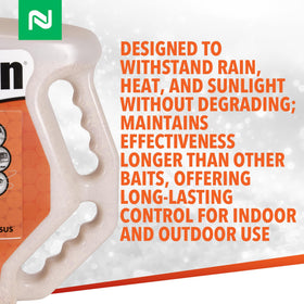 Nisus Niban bait with a comfort-grip container for precise application