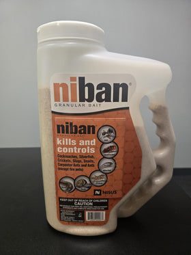 Nisus Niban granular bait targets ants, cockroaches, and more