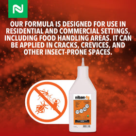 NiBan-FG bait stations applied in cracks and crevices