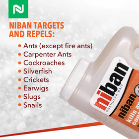 Nisus Niban granular bait suitable for cracks and crevices around homes