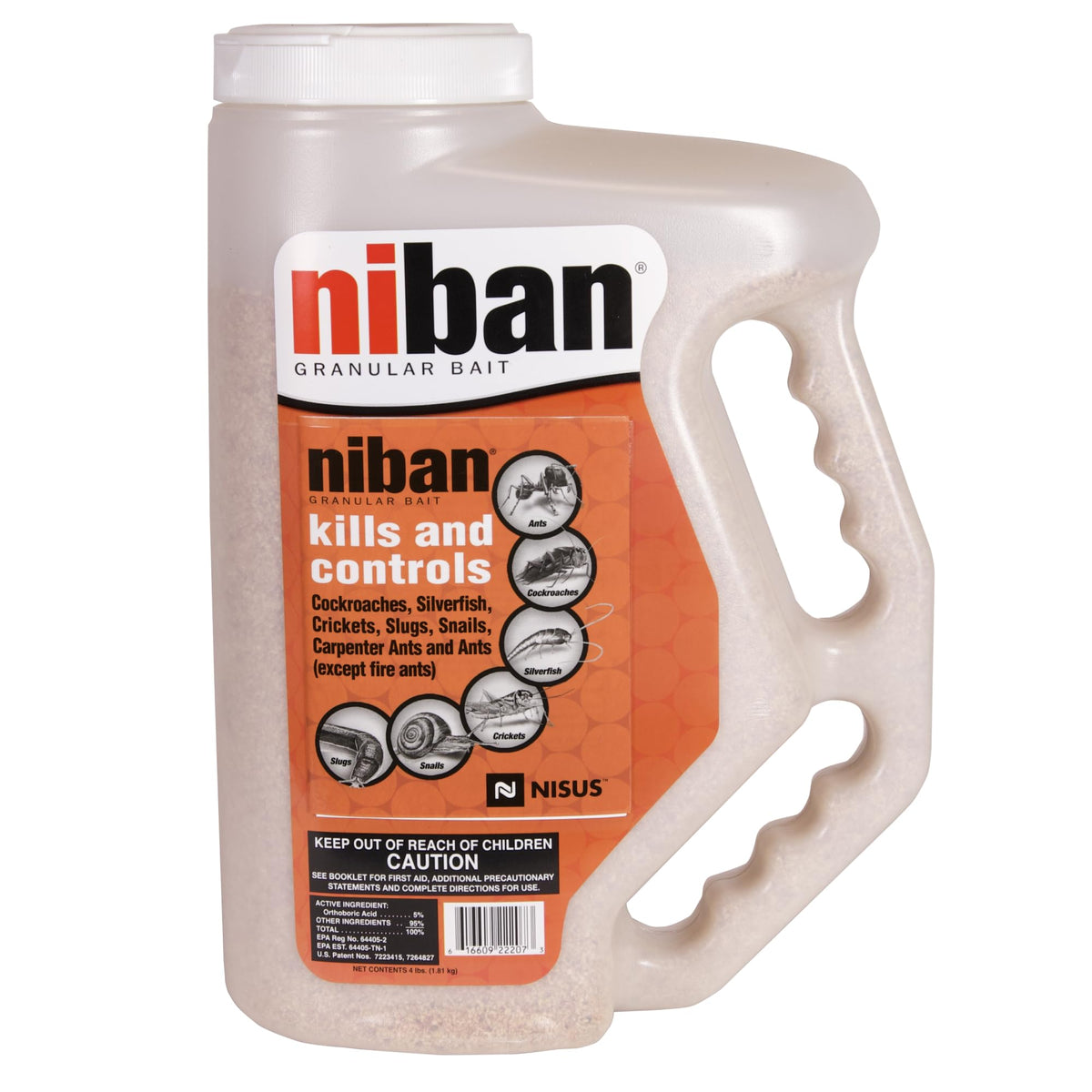 Nisus Niban granular bait weather-resistant granules for inside and outside use