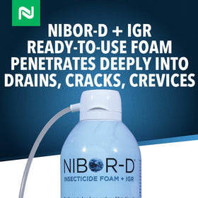 Nisus Nibor-D foam applied along baseboards in a commercial space.