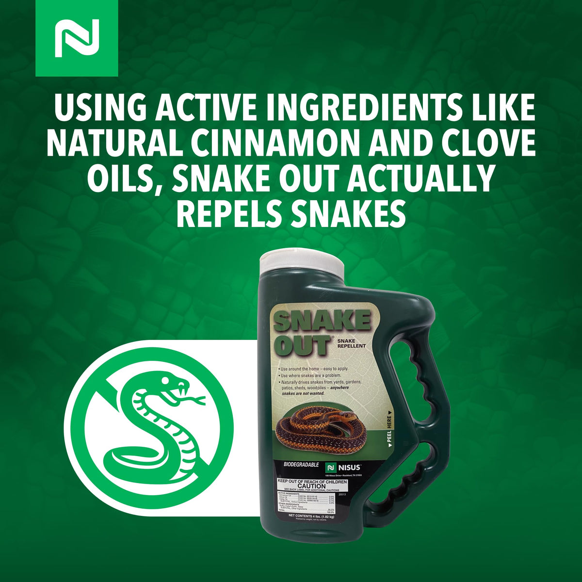 Nisus Snake Out is safe around children and pets when used as directed.