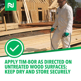 Nisus Tim-Bor Professional eco-friendly formulation based on natural borate minerals for wood preservation.