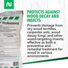 Nisus Tim-Bor Professional liquid solution delivering deep wood penetration for effective protection.