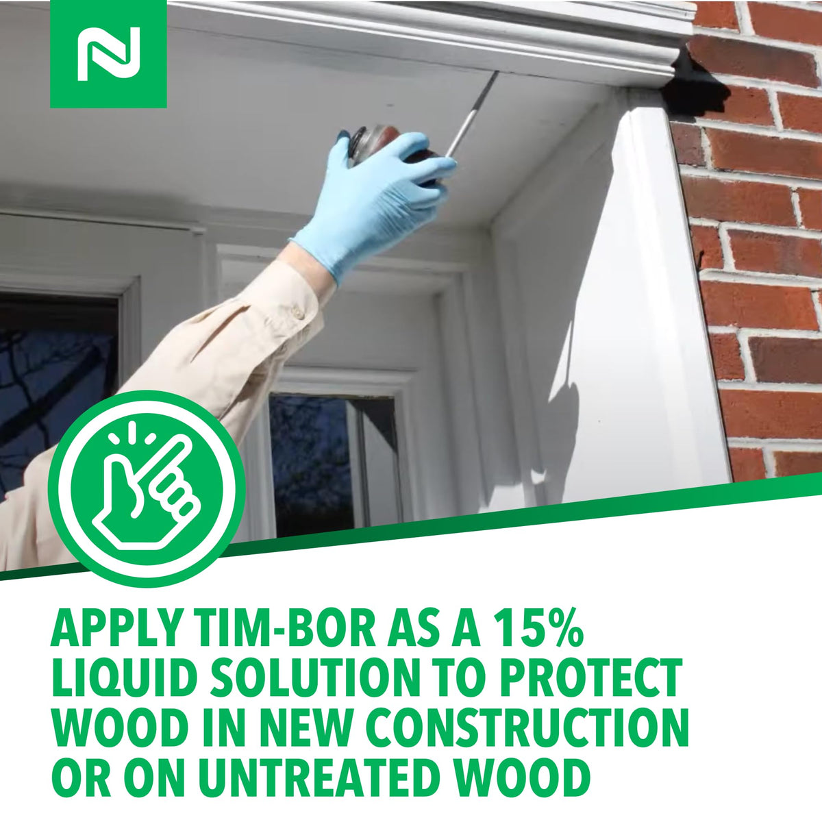 Nisus Tim-Bor Professional reaches wall voids for concealed pest control and protection.