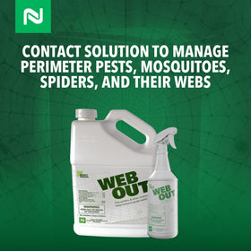 Nisus Web Out uses biodegradable essential oils like thyme and citronella.