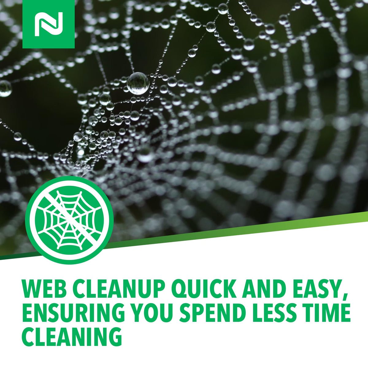Nisus Web Out Cobweb Eliminator dock-use safe near water on marinas and piers