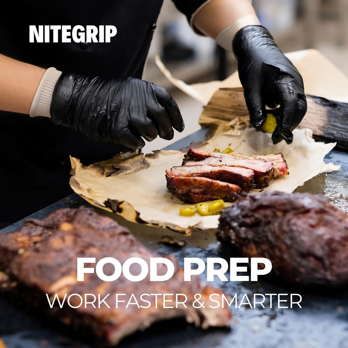 Nite Grip gloves handle raw meat with non-slip grip