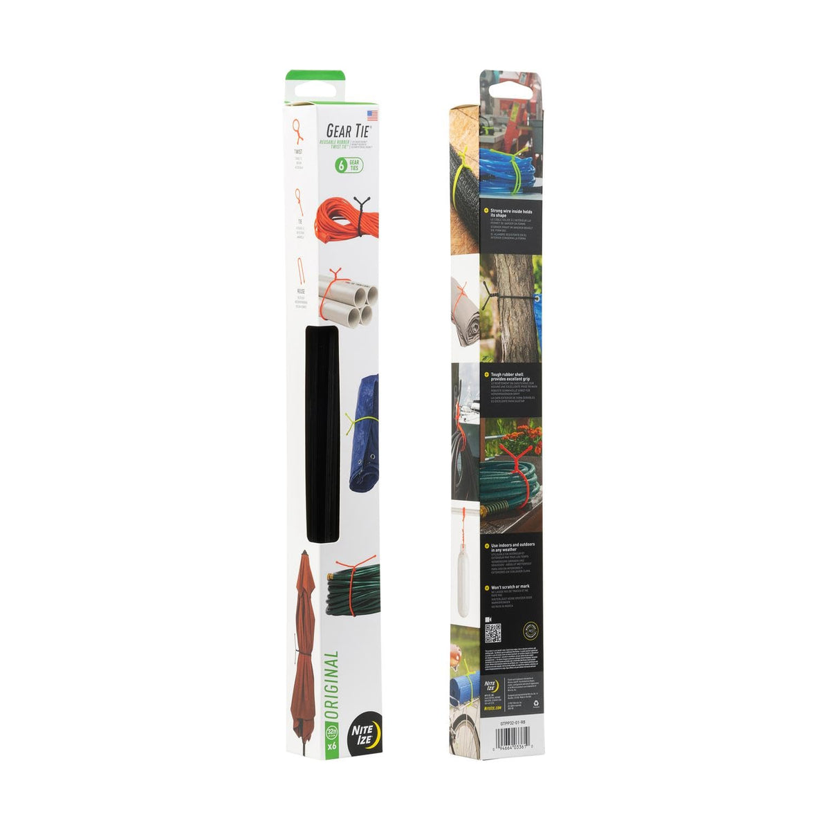 Nite Ize Gear Tie 6-pack enables versatile cord management anywhere.