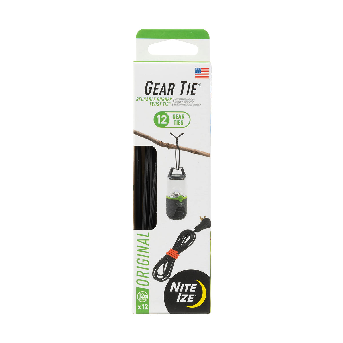 Nite Ize Gear Tie Original ProPacks packaging for quick, reusable organization.