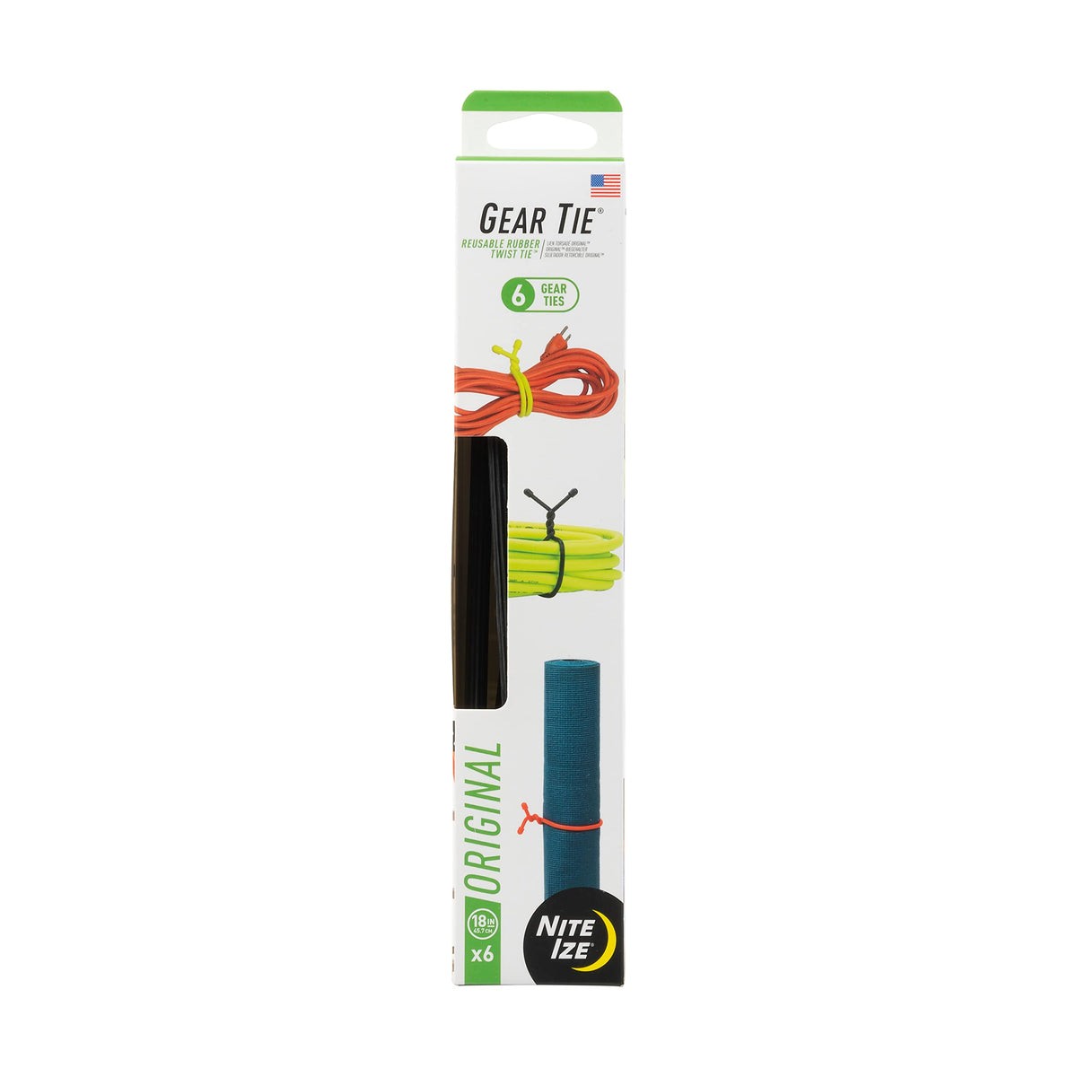 Nite Ize Original Gear Tie 18 inch bundle cables for neat home wiring.