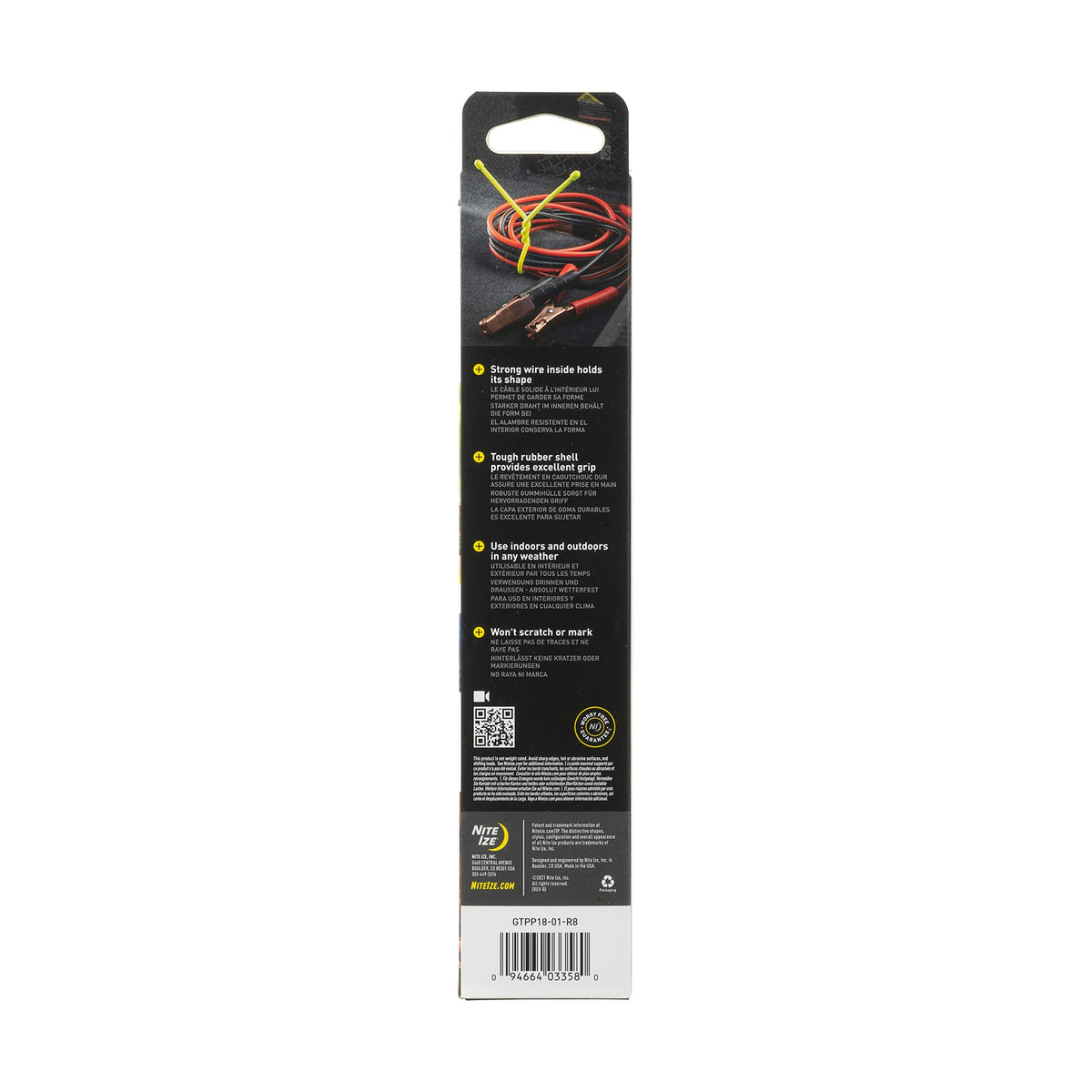 Nite Ize Original Gear Tie 18 inch multi use organizer keeps headphones and cables tidy.