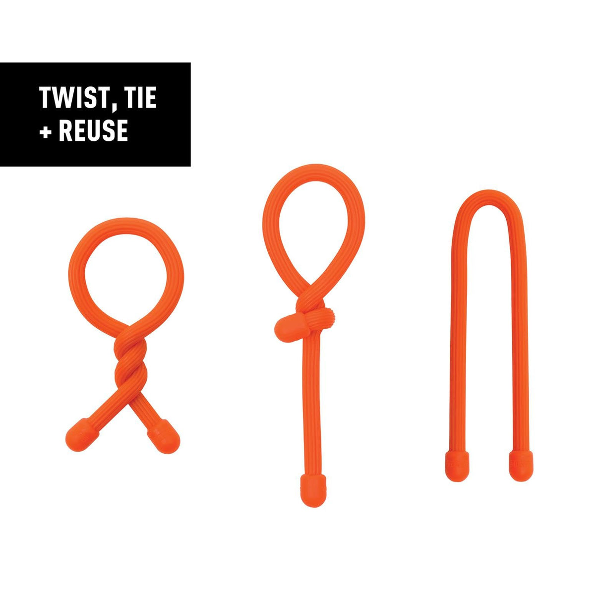 Nite Ize Original Gear Tie with bendable wire core keeps shapes for DIY projects
