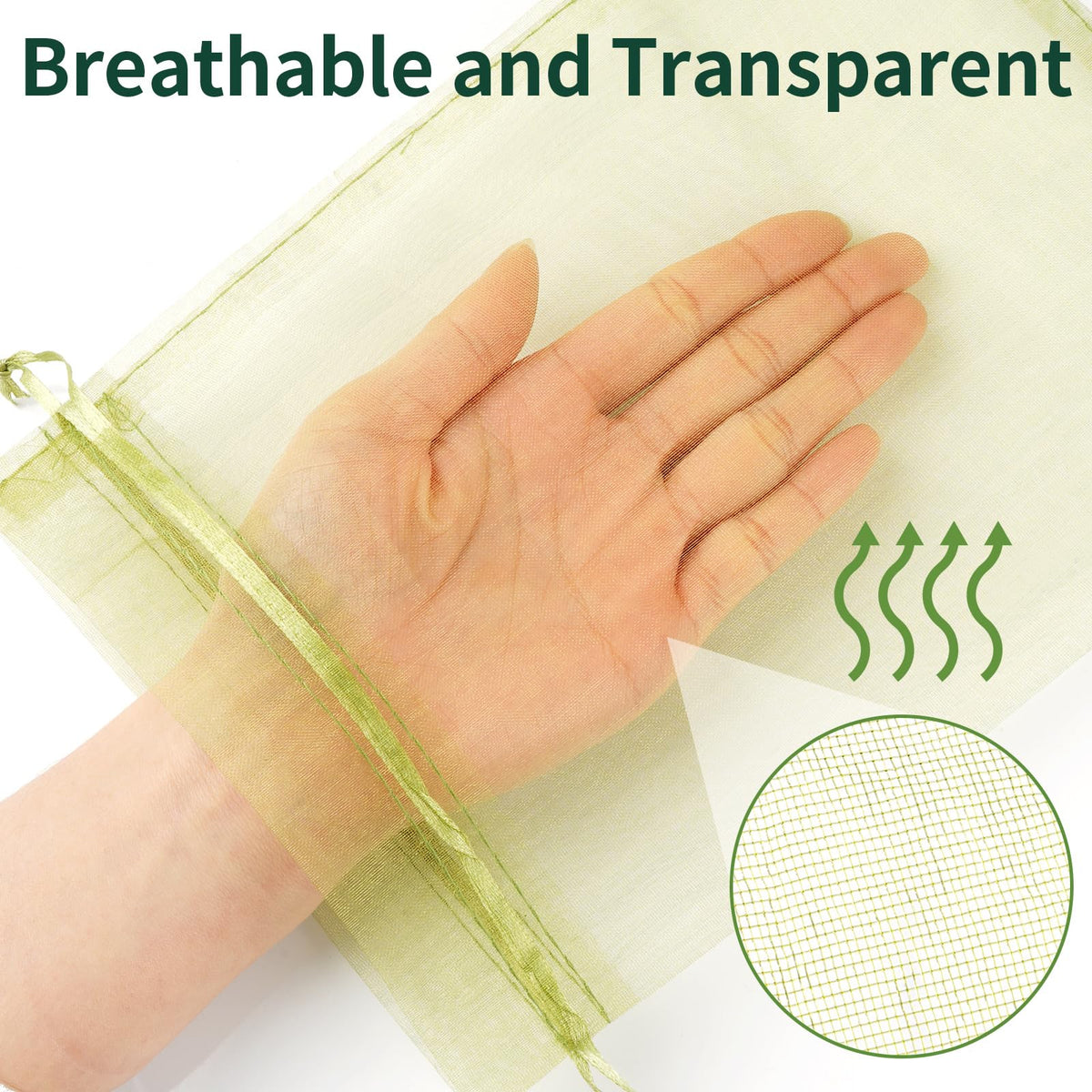 NIUBIER protective bag for tomatoes guards fruit with see-through mesh