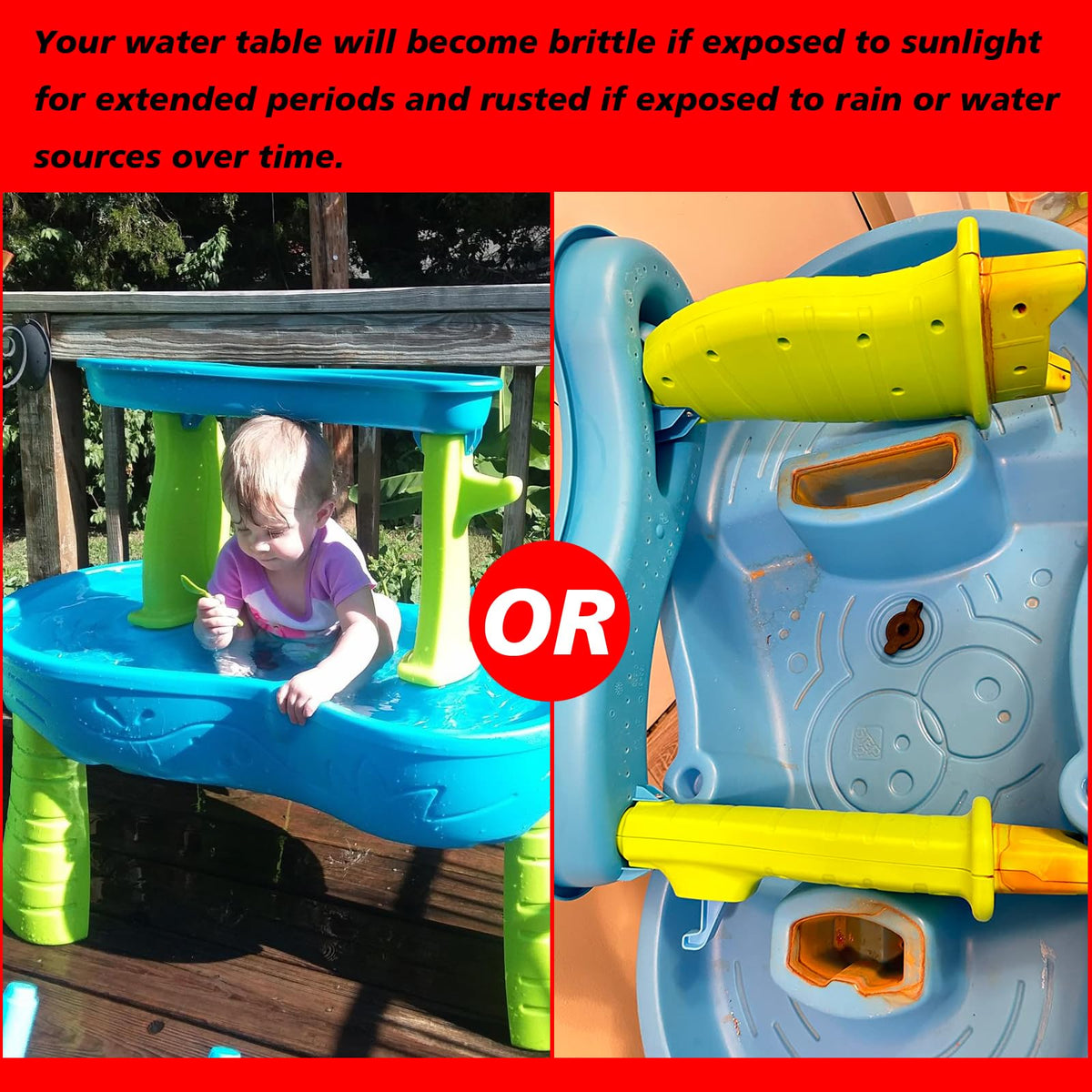 NIUFAN cover in outdoor setting with kids table