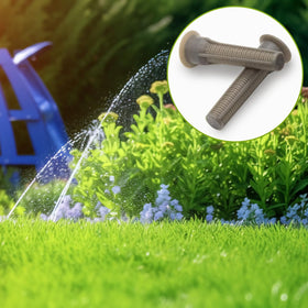 Niuohoy brown sprinkler head filters blend with irrigation setup