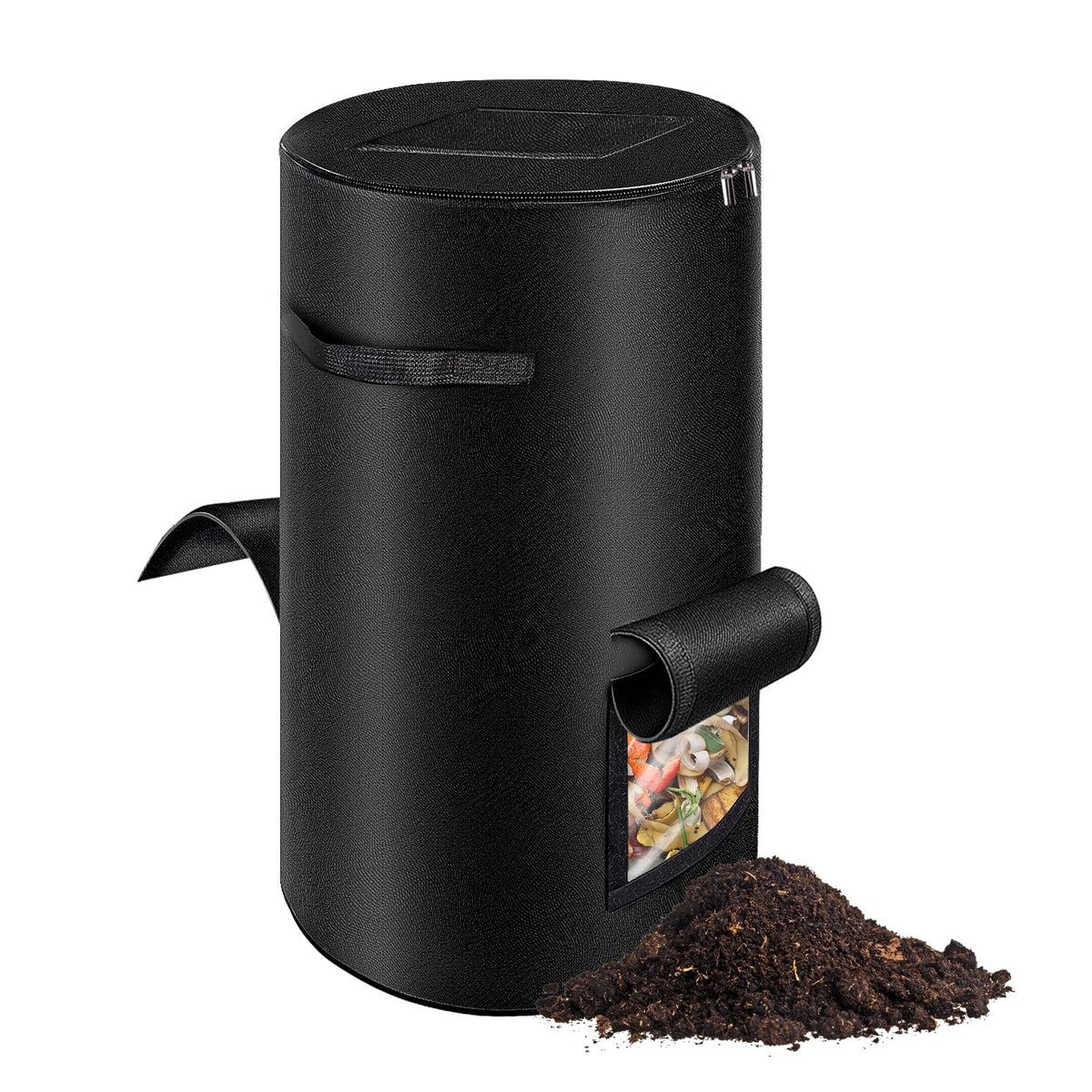 Niuyhe compost bag with observation window for easy monitoring during composting.