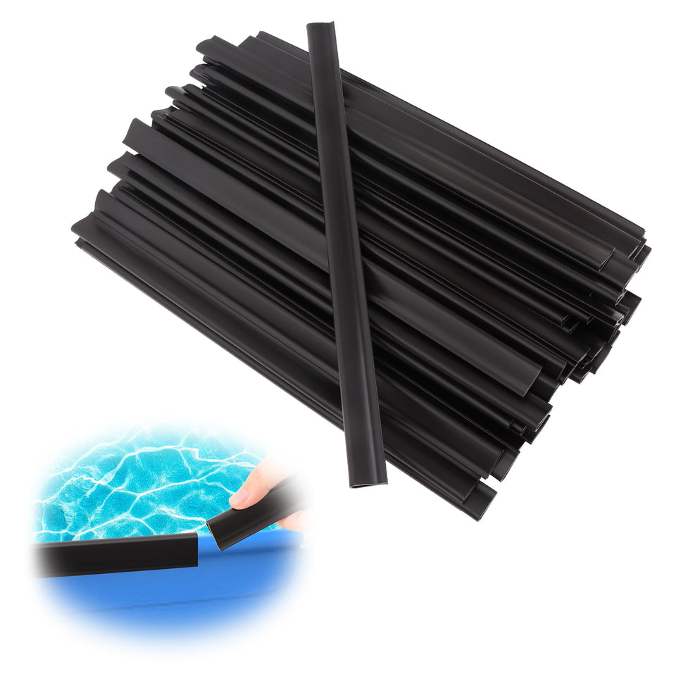 Niuyhe coping strips installed on a 24ft round pool for secure liner edge