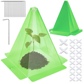 Niuyhe garden cloche 20-pack for seedling protection and sun exposure
