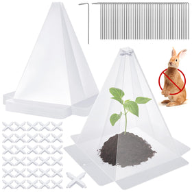 Niuyhe garden cloche set protecting seedlings with clear plastic for steady growth