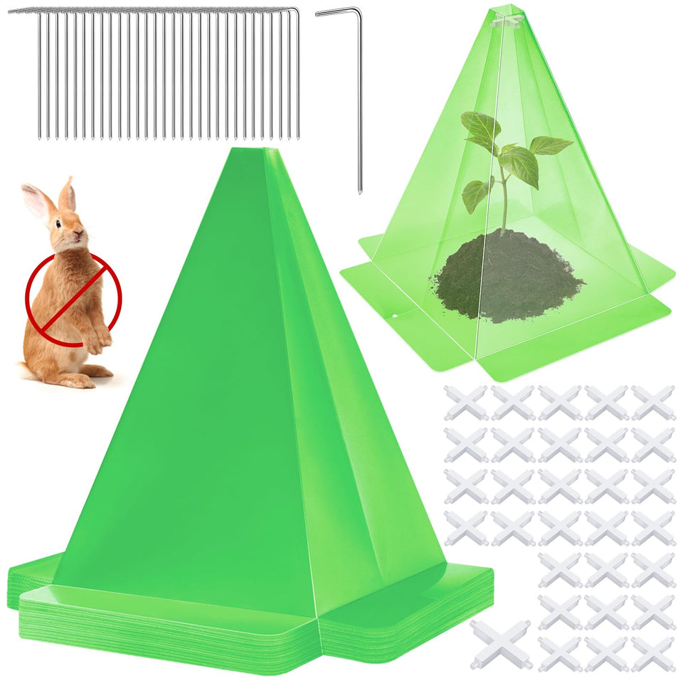Niuyhe garden cloche set protects seedlings while letting light reach roots.