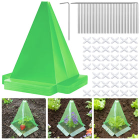 Niuyhe plant cloche foldable green shell for easy setup and storage.