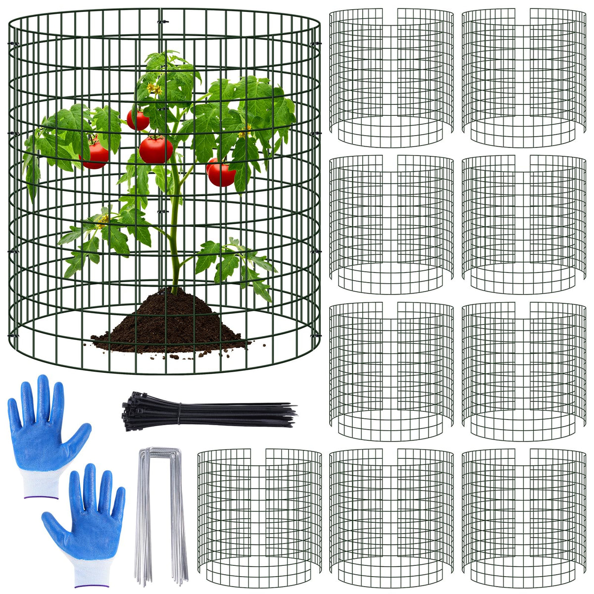 Niuyhe plant protector cage assembly demonstrates quick setup and modular design.