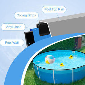Niuyhe patch kit includes 61 clips for versatile pool sizes