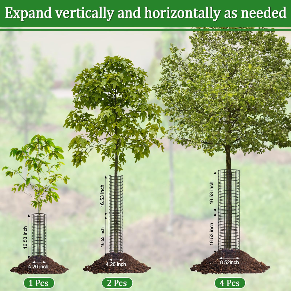 Niuyhe pre-bent tree protector for easy, quick installation