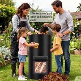 Niuyhe 34-gallon yard waste bag ideal for large kitchen scraps and yard debris.